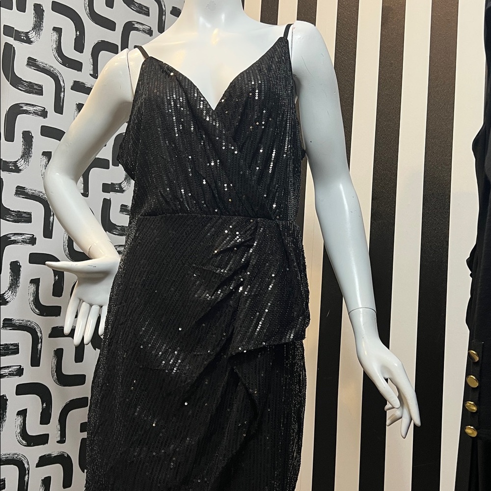 Black Sequence Mini Dress(no Name Brand) #102